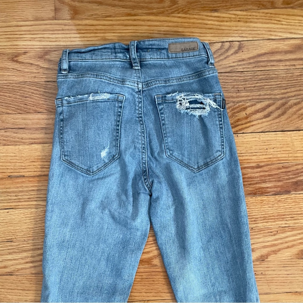 Garage Distressed Ripped Skinny Jeans - Picture 6 of 6